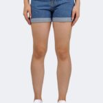 THE WILD WALKING Kadın Paçası Katlamalı Denim Şort 8461