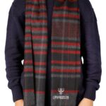 LAYYAGOSTA Erkek örme kare desenli atkı 9052